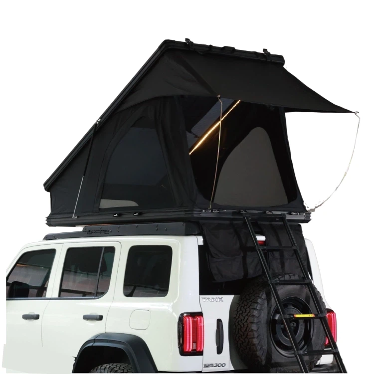 Triangular Jeep Tent Hard Shell Vehicle Roof Tent 2 Triangular Jeep Tent Hard Shell Vehicle Roof Tent 2
